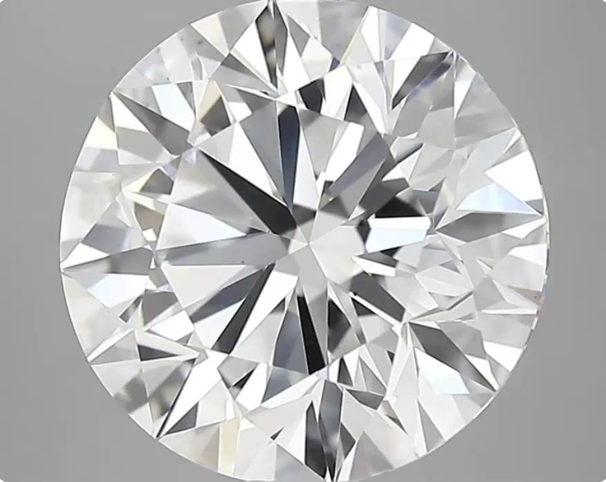 5.51 ct. round Lab Grown Diamond front image