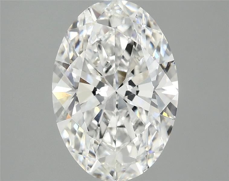 4.95 ct. oval Lab Grown Diamond front image