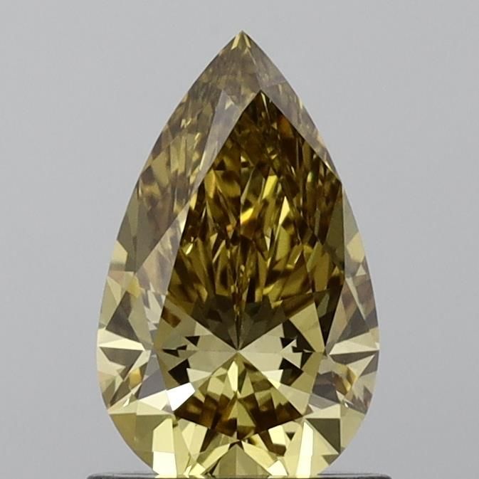 1.0 CT Fancy Brown Yellow PEAR
