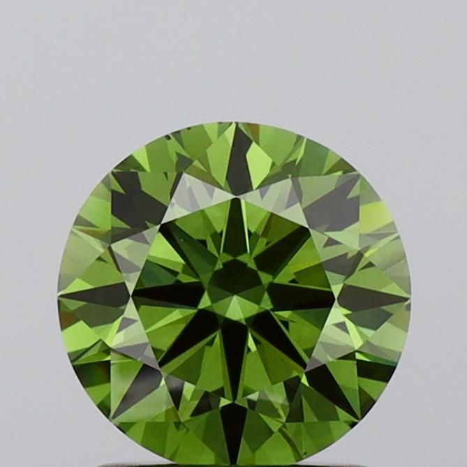 1.25 CT Fancy Intense Green ROUND
