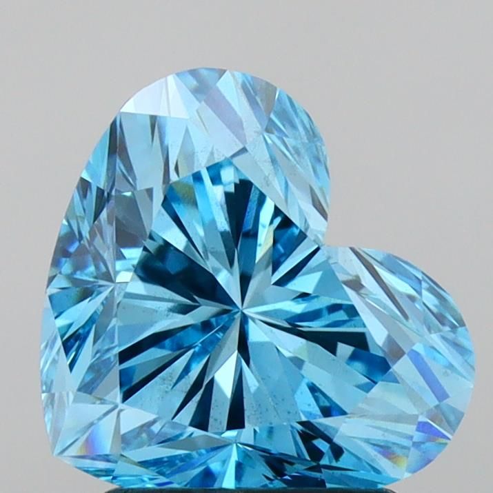 2.02 CT Fancy Vivid Blue HEART