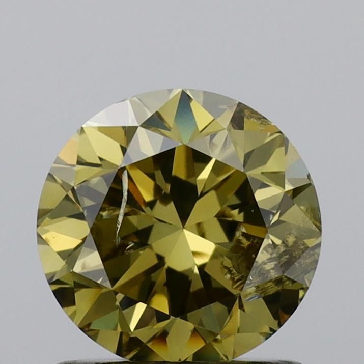 Diament 1.16 ct Fancy Dark Brown Greenish Yellow/I3