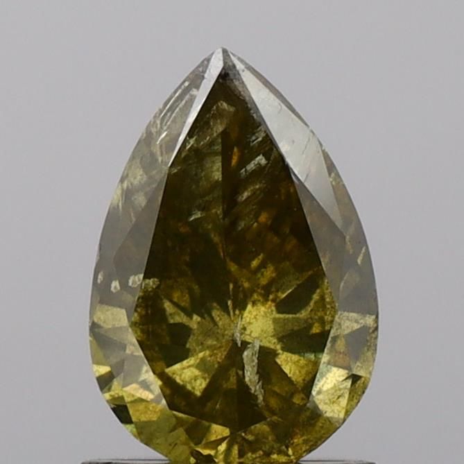 Diament 1.12 ct Fancy Dark Brown Greenish Yellow/I3