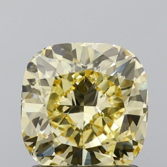 1.6 CT Fancy Yellow CUSHION BRILLIANT