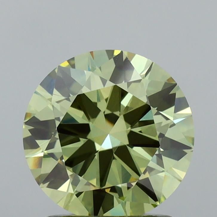 1.41 CT Fancy Vivid Green ROUND