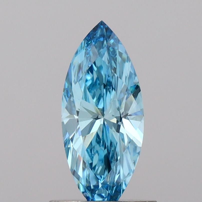 0.91 CT Fancy Vivid Blue MARQUISE