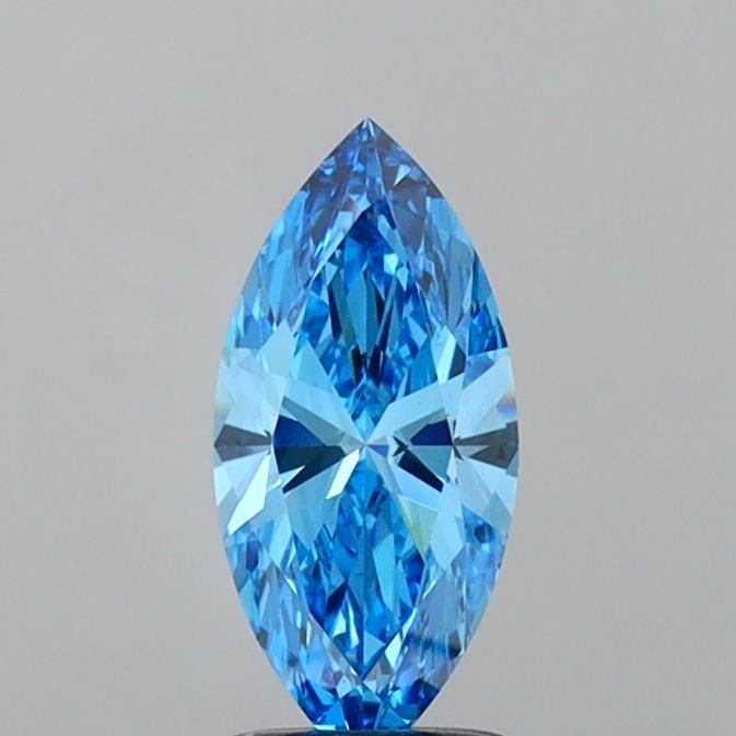 1.41 CT Fancy Vivid Blue MARQUISE