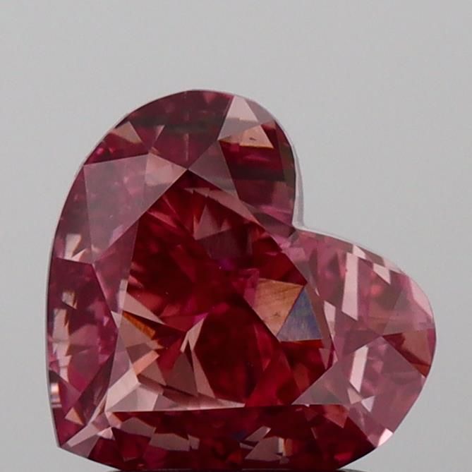 1.34 CT Fancy Deep Pink HEART