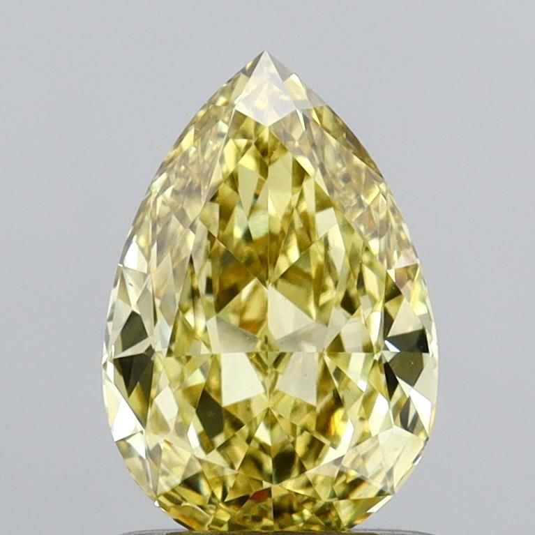 0.95 CT Fancy Vivid Yellow PEAR