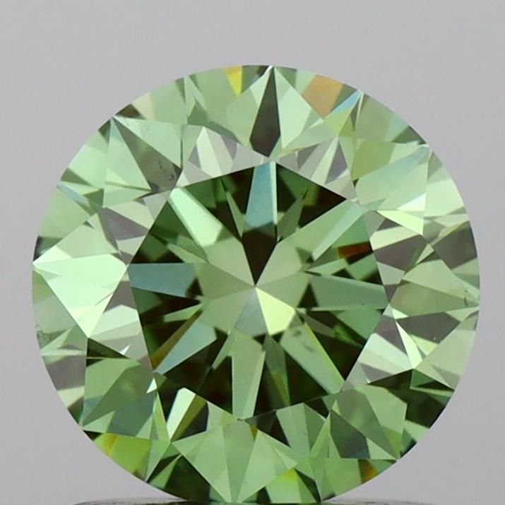 1.17 CT Fancy Vivid Green ROUND