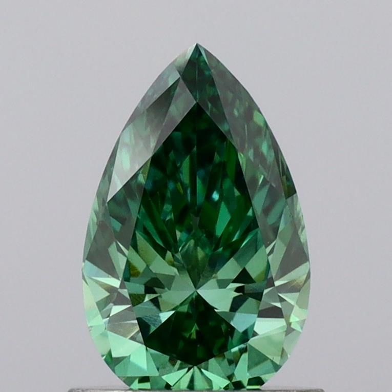 0.9 CT Fancy Vivid Green PEAR