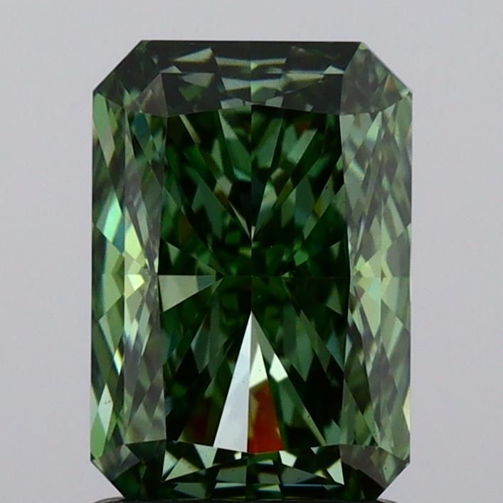 1.54 CT Fancy Vivid Green RADIANT