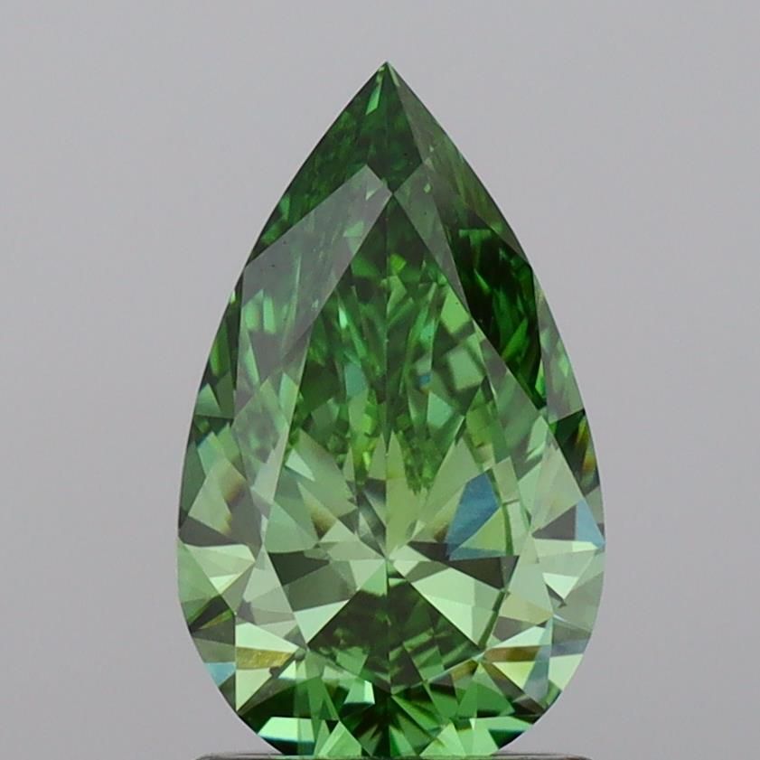 1.53 CT Fancy Vivid Green PEAR