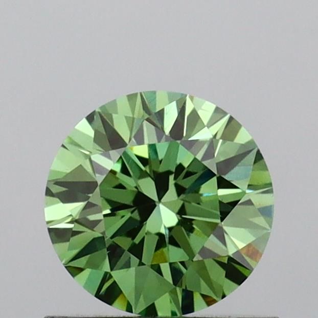 0.72 CT Fancy Vivid Green ROUND