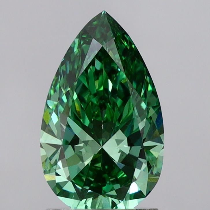1.6 CT Fancy Vivid Green PEAR