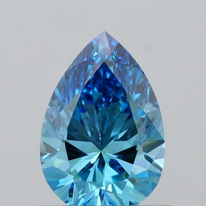 1.01 CT Fancy Vivid Blue PEAR