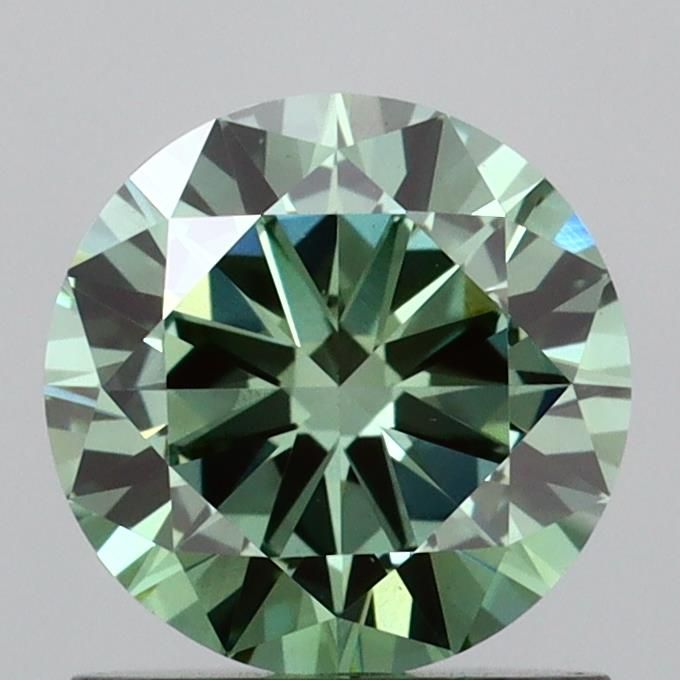 0.99 CT Fancy Vivid Green ROUND