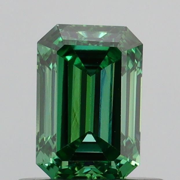 0.65 CT Fancy Vivid Green EMERALD