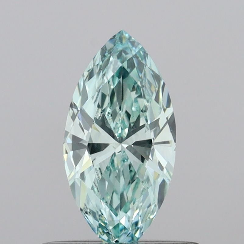 0.44 CT Fancy Vivid Green MARQUISE