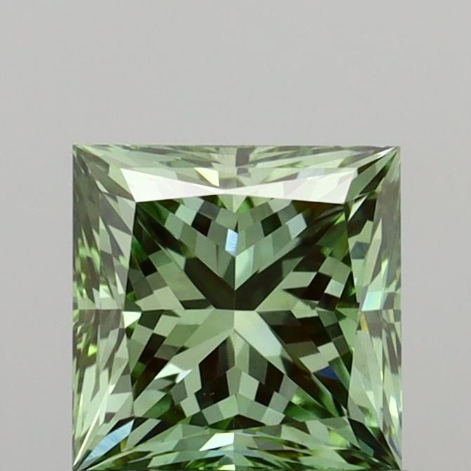 0.79 CT Fancy Vivid Green PRINCESS