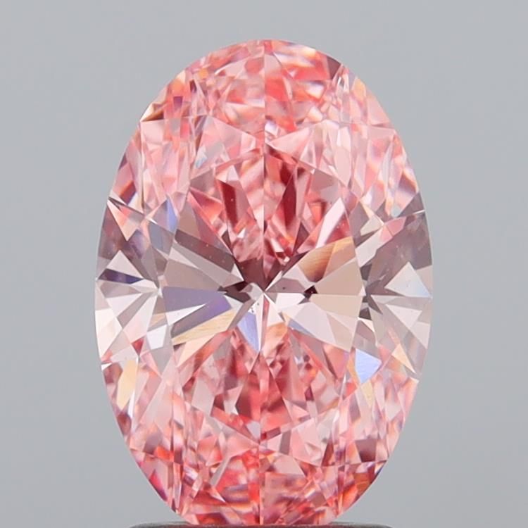 1.77 CT Fancy Vivid Pink OVAL