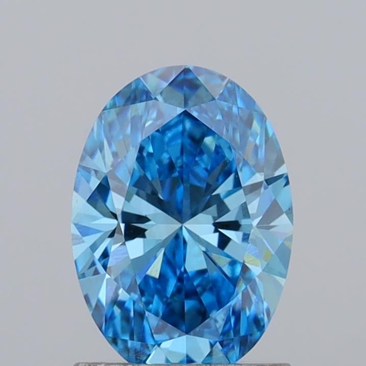 1.33 CT Fancy Vivid Blue OVAL