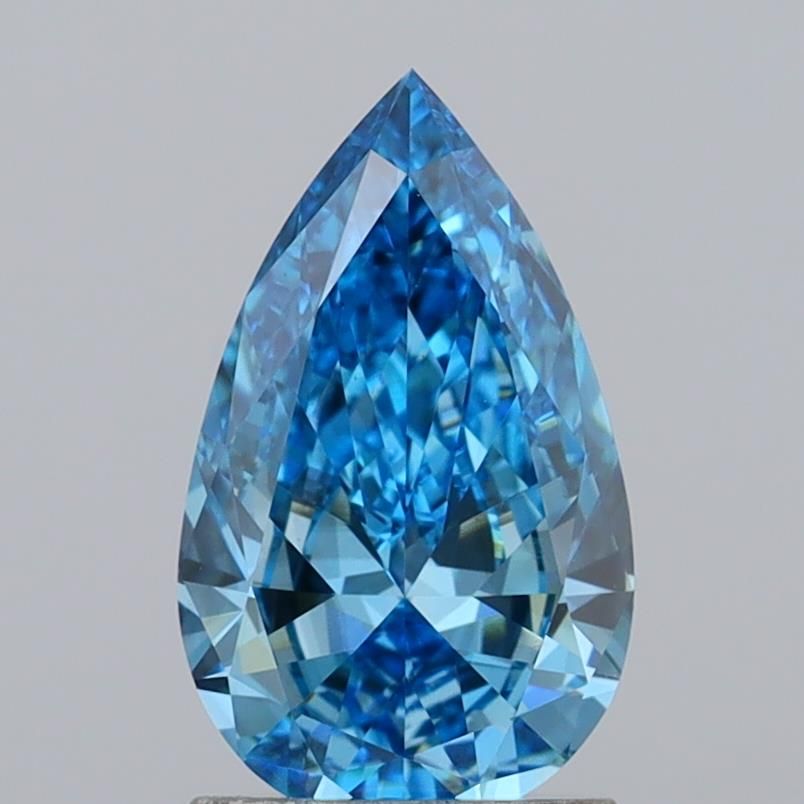 1.42 CT Fancy Vivid Blue PEAR