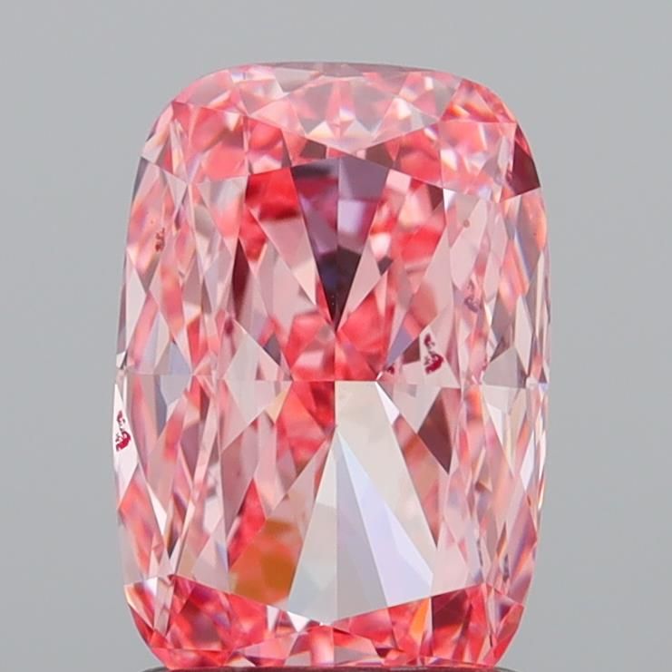 1.5 CT Fancy Vivid Pink CUSHION MODIFIED