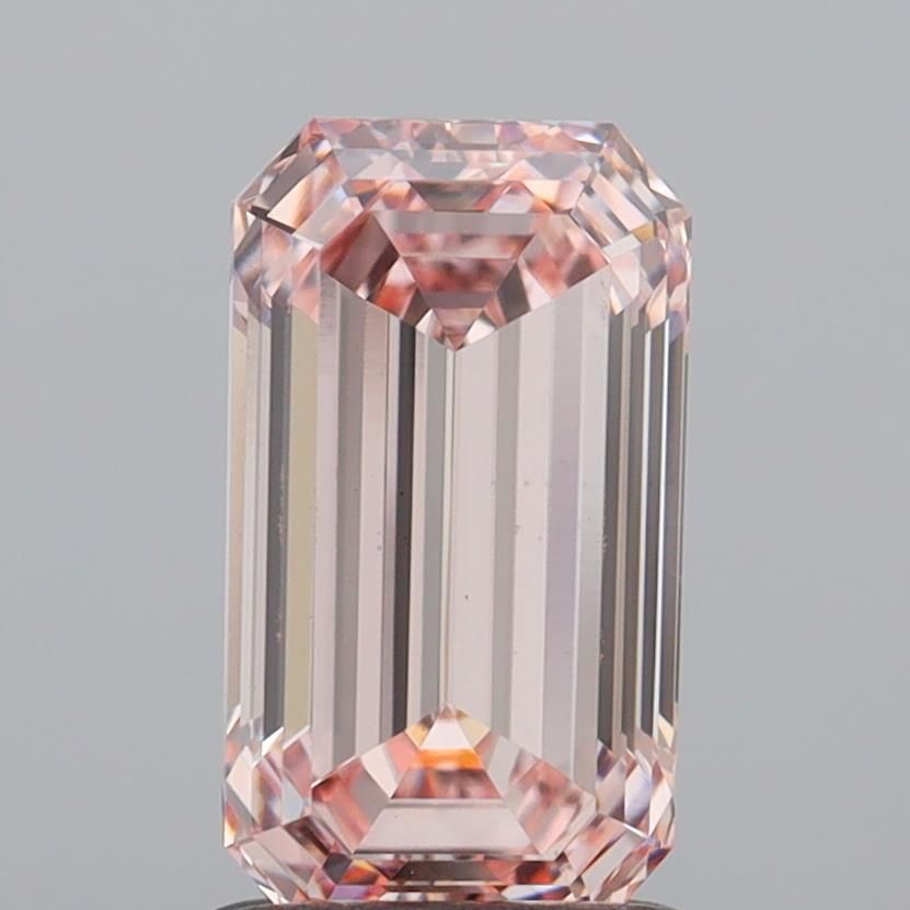 1.54 CT Fancy Light Brown Pink EMERALD