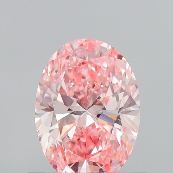 0.75 CT Fancy Vivid Pink OVAL