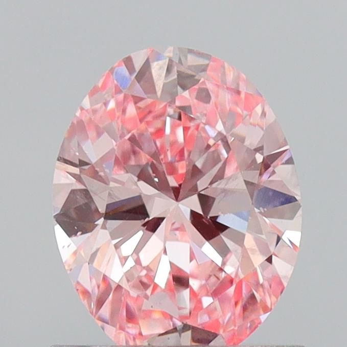 0.98 CT Fancy Vivid Pink OVAL