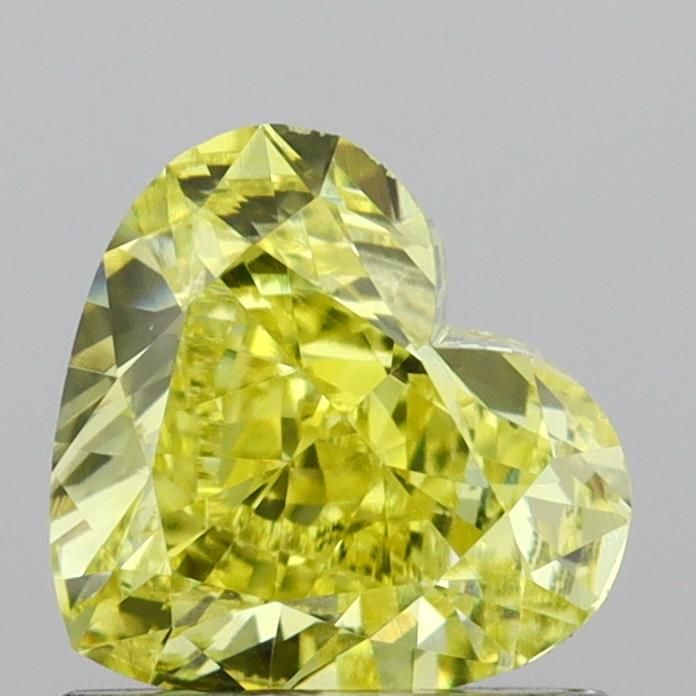 1.08 CT Fancy Intense Yellow HEART
