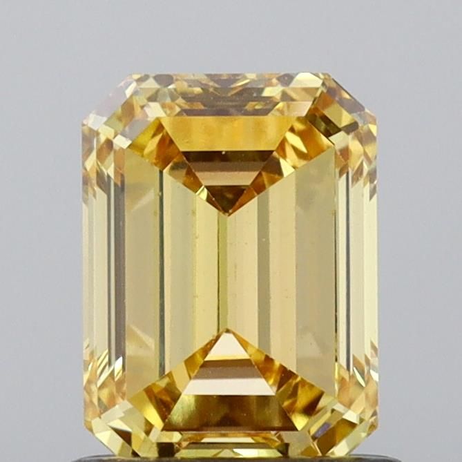 1.07 CT Fancy Intense Yellow EMERALD