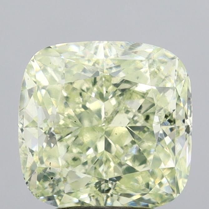 Diament 4.02 ct Fancy Yellow Green/SI1