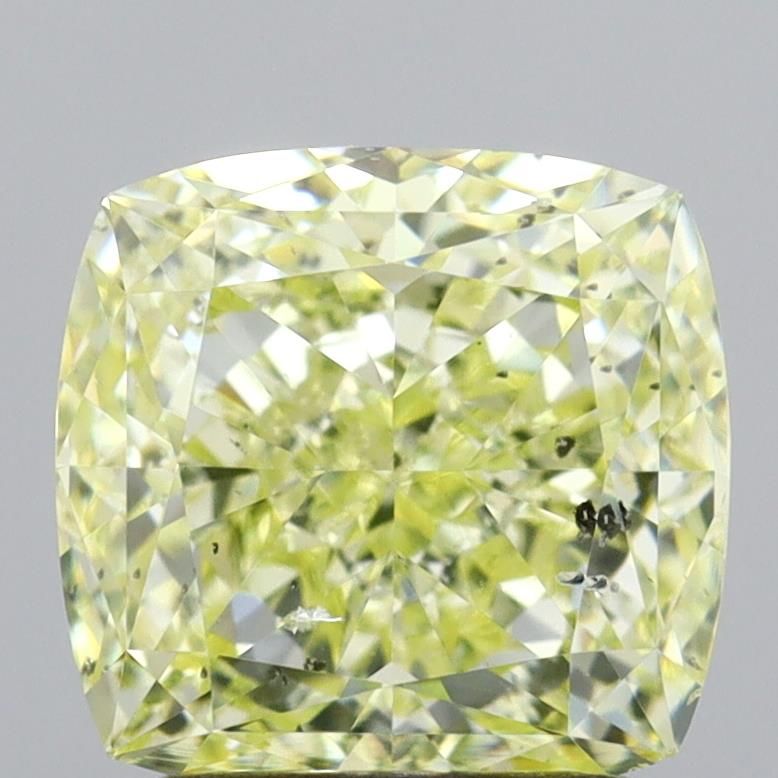 Diament 2.13 ct Fancy Light Greenish Yellow/SI2