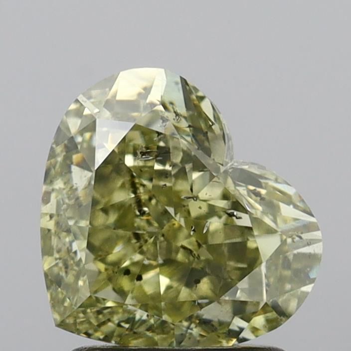 Diament 2.02 ct Fancy Grayish Greenish Yellow/I1