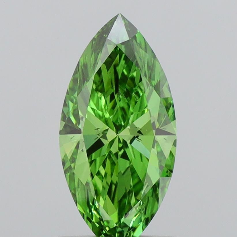 0.8 CT Fancy Vivid Green MARQUISE