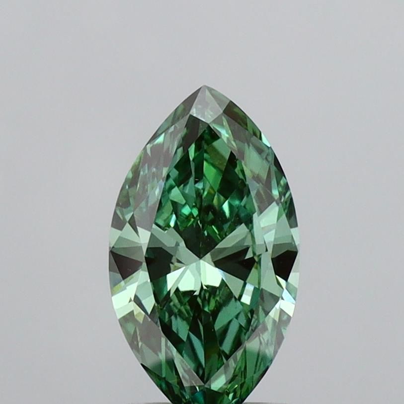 0.99 CT Fancy Vivid Green MARQUISE