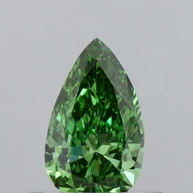 0.45 CT Fancy Vivid Green PEAR