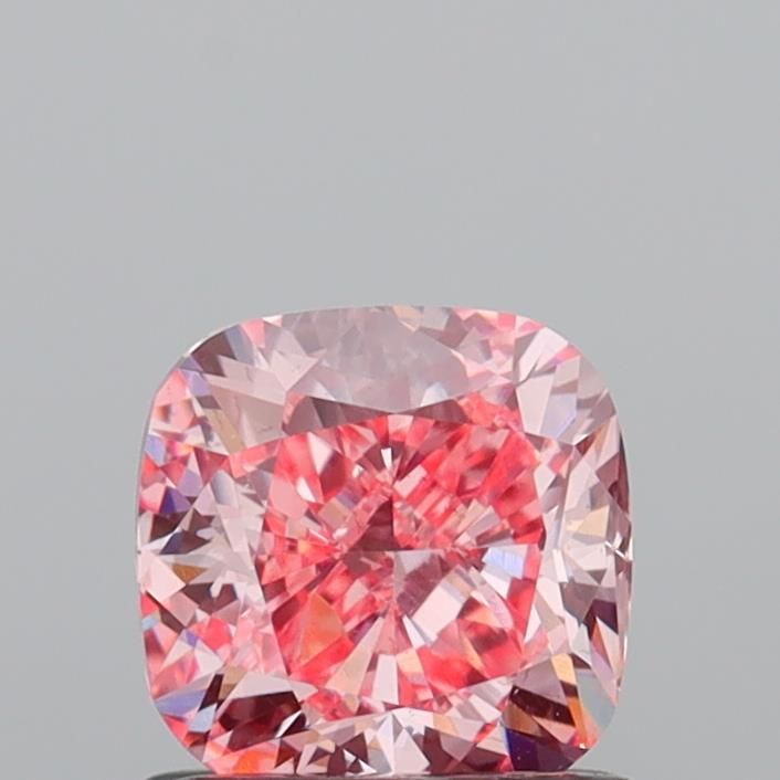 1.0 CT Fancy Vivid Pink CUSHION MODIFIED