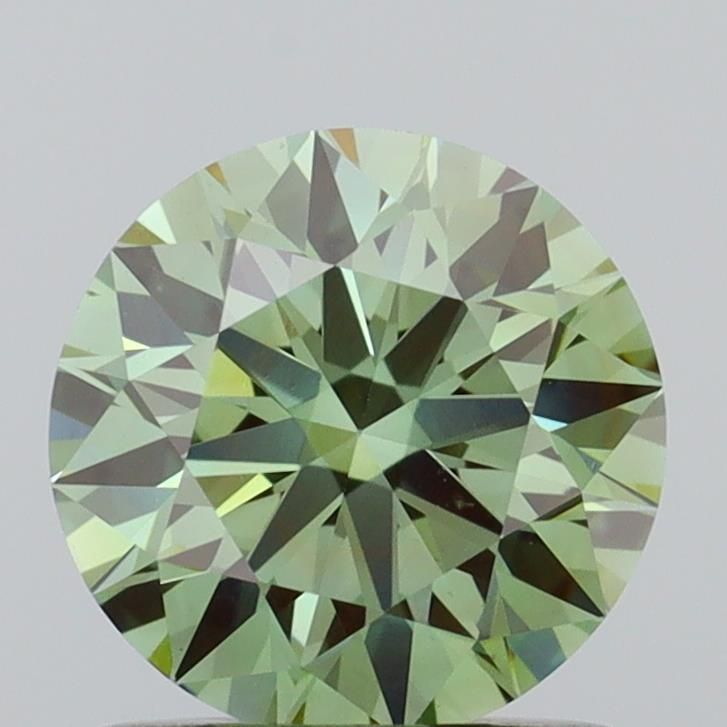 1.06 CT Fancy Vivid Green ROUND
