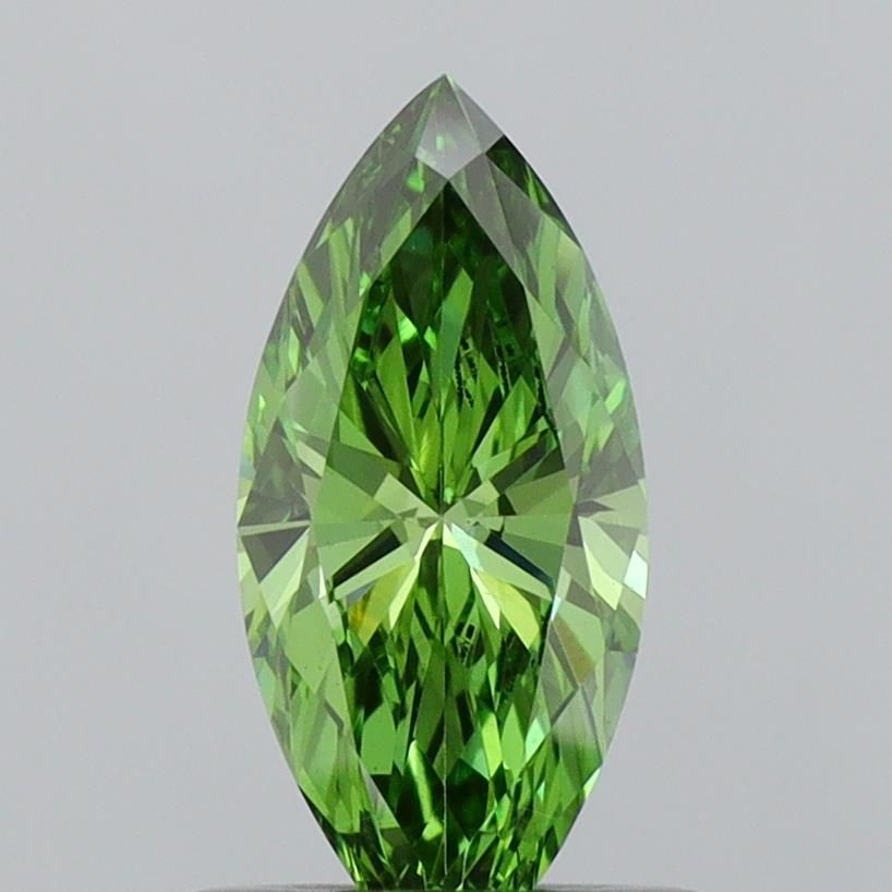 0.53 CT Fancy Vivid Green MARQUISE