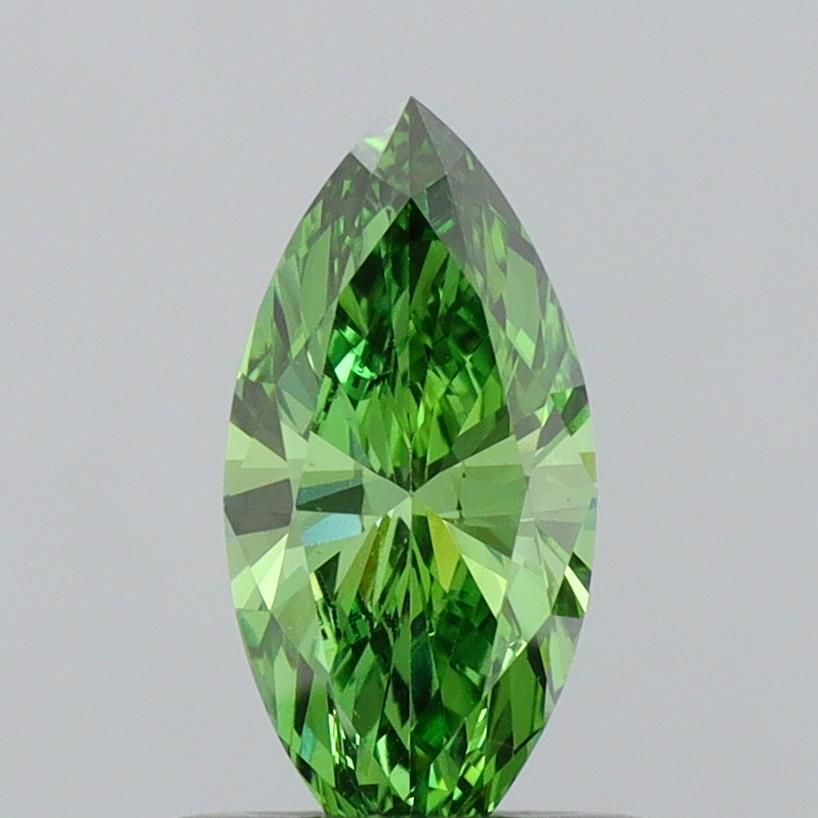 0.52 CT Fancy Vivid Green MARQUISE