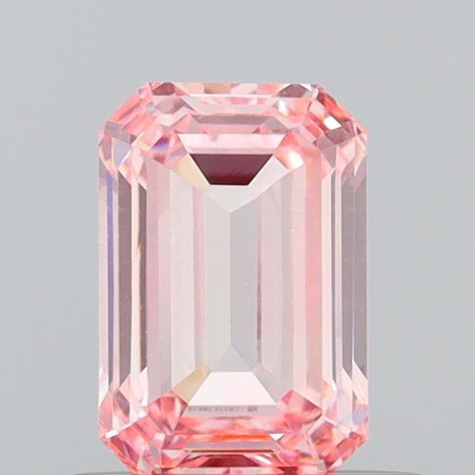 0.64 CT Fancy Vivid Pink EMERALD