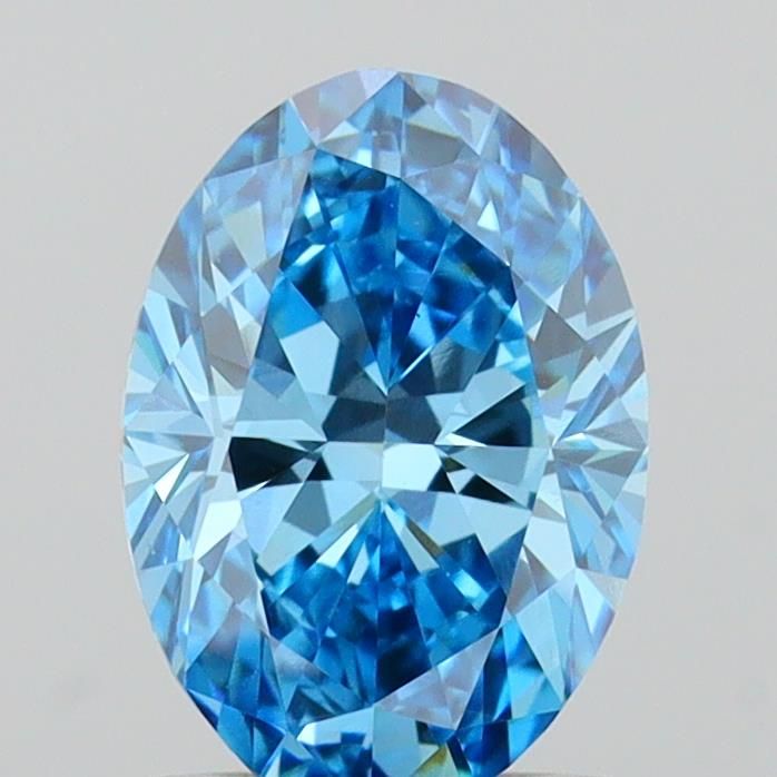 1.05 CT Fancy Vivid Blue OVAL