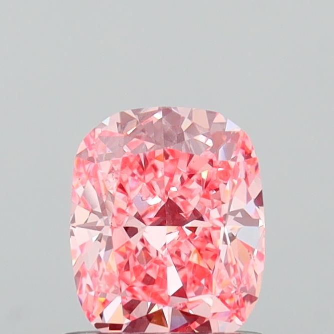 1.02 CT Fancy Vivid Pink CUSHION MODIFIED