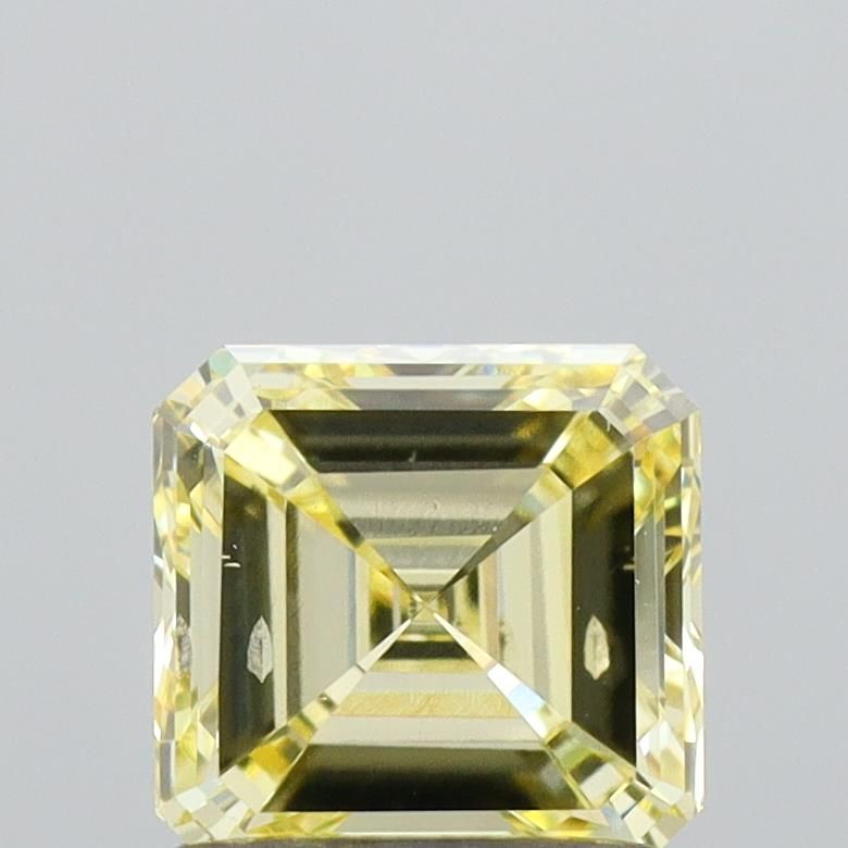 1.0 CT Fancy Yellow ASSCHER