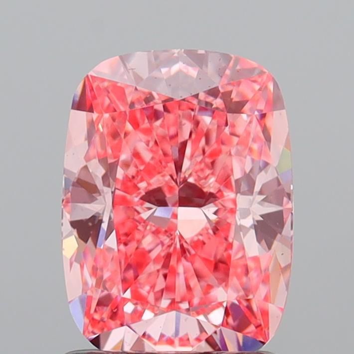1.6 CT Fancy Vivid Pink CUSHION MODIFIED