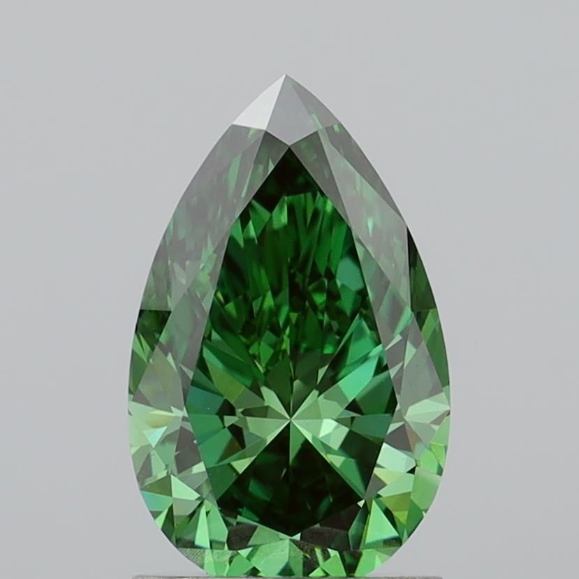 1.51 CT Fancy Vivid Green PEAR