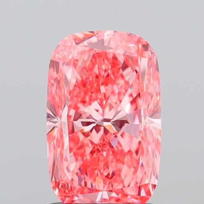 1.31 CT Fancy Vivid Pink CUSHION MODIFIED